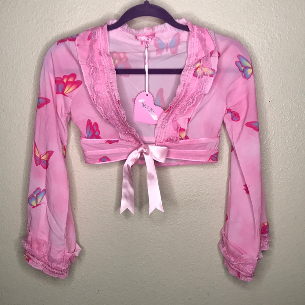 Dolls Kill Sugar Thrillz Butterfly Top XS